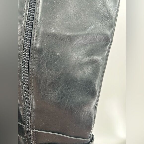 Arizona Jean Co Denmark Riding Knee Wide Calf Boots Black NWT Size 6M - Picture 9 of 9